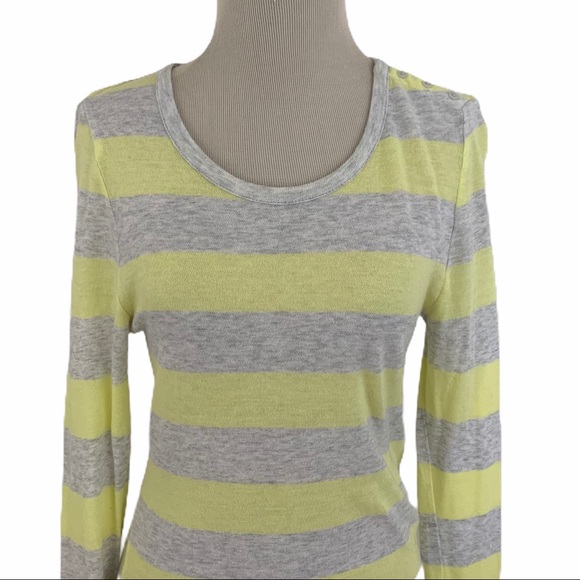 GAP | Yellow & Gray Striped Sweater - Picture 6 of 10